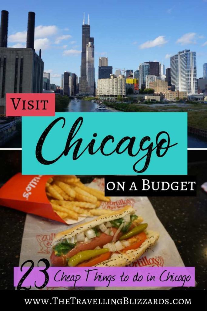 From Chicago deep dish pizza and hotdogs to architecture boat tours, staying on budget during a visit to Chicago is easy with this list of 23 cheap things to do in the city. Pin for when you're ready to plan your trip to Chicago! #chicago #thingstodoinchicago #chicagousa #budgettravel #usatravel