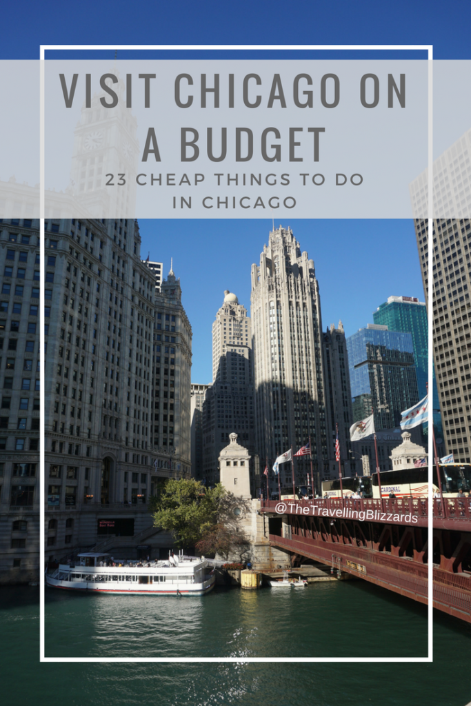 From Chicago pizza and hotdogs to architecture boat tours, staying on budget during a visit to Chicago is easy with this list of 23 cheap things to do in the city. Pin for when you're ready to plan your trip to Chicago! #chicago #thingstodoinchicago #chicagousa #budgettravel #usatravel