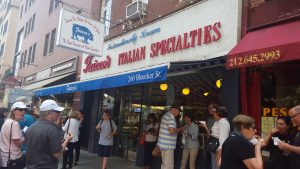 Faicco's Italian Specialties in NYC. A stop on our walking food tour in Greenwich Village