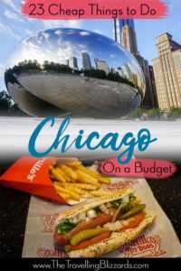 Looking for things to do in Chicago? This list of cheap things to do in Chicago will help you plan the best trip to Chicago you can. From the Chicago Bean to boat tour to Chicago dogs and deep dish pizza, this list has it all! #thingstodoinChicago #cheapthingstodoinChicago #visitingChicago #Chicagodogs #Chicagobean #chicago #chicagousa #budgettravel #usatravel