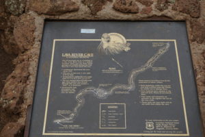 A map of the lava tubes