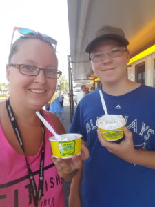 The 2 of us with our concretes from Ted Drewes Frozen Custard