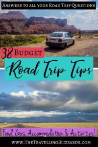 Plan a low cost road trip with these budget road trip tips. Road tripping on a budget is easy when you know the secrets! Get the answers to all of your budget road trip questions here. Tips, tricks and hacks to help you save money on your road trip. #roadtriptips #budgetroadtriptips #budgettravel #budgetroadtrip #cheaproadtrip