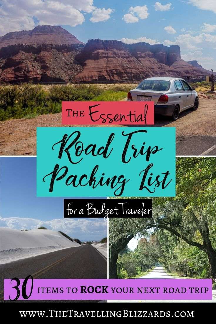 A Road Trip Checklist: The Essential Road Trip Packing List for a ...