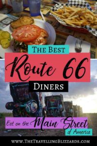 Save this post to plan the best Route 66 road trip! Diners on Route 66 are an essential part of the drive, and these are our favourites! We spent 3 weeks on Route 66 searching for the best places to eat, and these are it! #Route66 #USAroadtrip #roadtripamerica #route66Diners #route66roadtrip