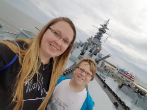 Exploring the USS Alabama in Mobile. We found it on TripAdvisor! #usaroadtrip #summerroadtrip #warshiptours #americanhistory #summerintheusa