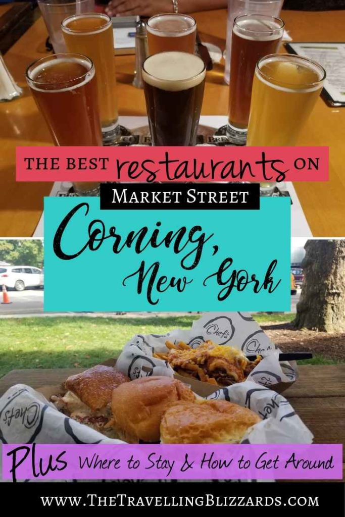 Click to see my guide for the best restaurants in Corning, NY. Market Street is a hot spot in USA's Crystal City, and is home to several delicious food and drink destinations. #CorningNY #steubencounty #bestrestaurantsincorningny #marketstreetcorningny #fingerlakes