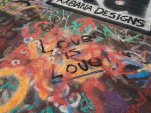 'Love is Love' on the graffiti highway