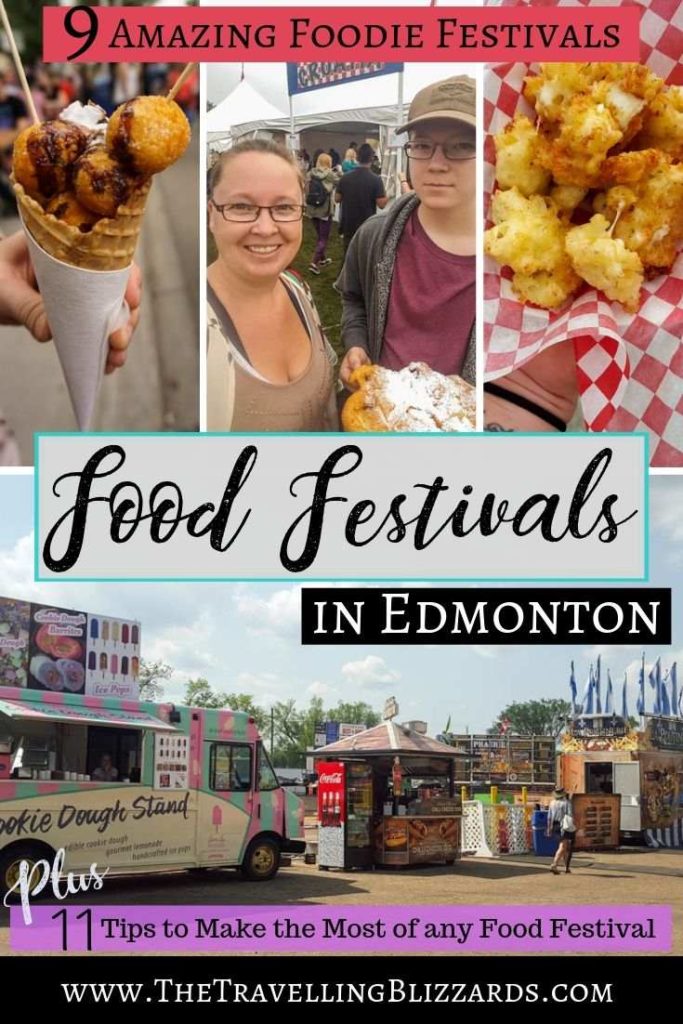 Edmonton, Alberta is known as 'Festival City', and for good reason! These 9 Edmonton food festivals will have your mouth watering just thinking about them. Mark your calendar because these food festivals are worth a visit. #edmontonfoodfestivals #foodfestival #macandcheesefestival #foodiefest #foodtourism #festivalcity